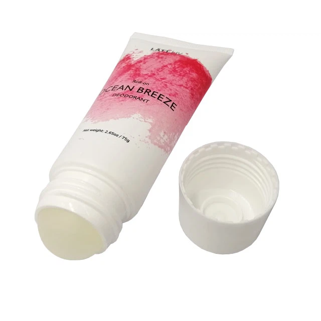 Plastic cosmetic squeeze tube