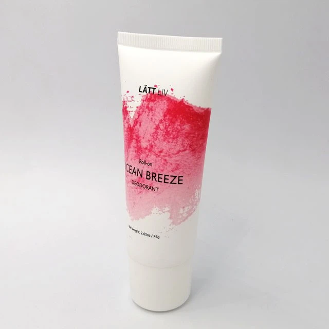 Plastic cosmetic squeeze tube