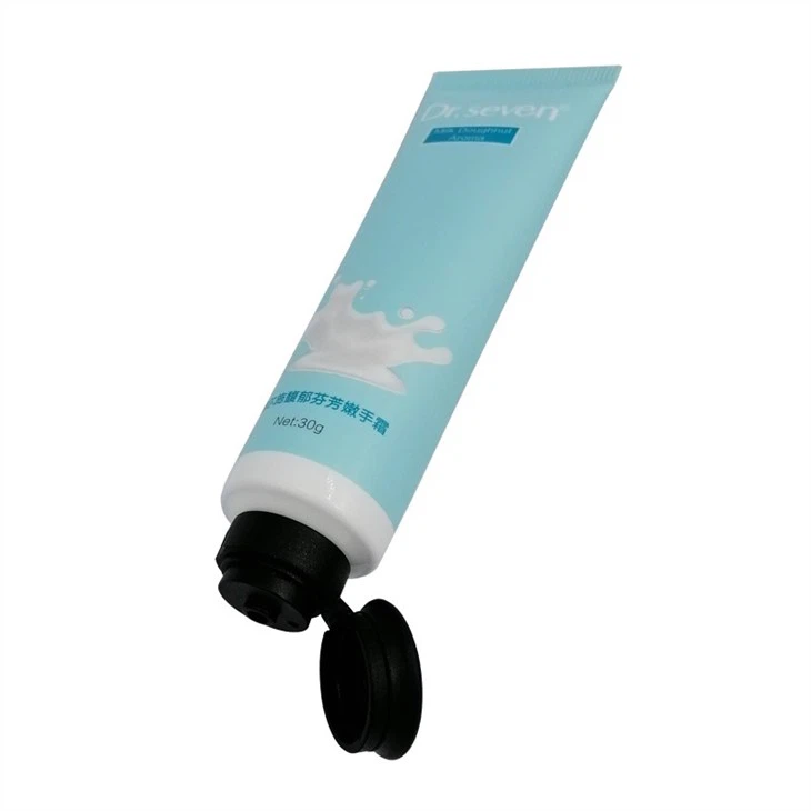 Frost Matte Varnish Aluninum Plastic Tube Flip Cap