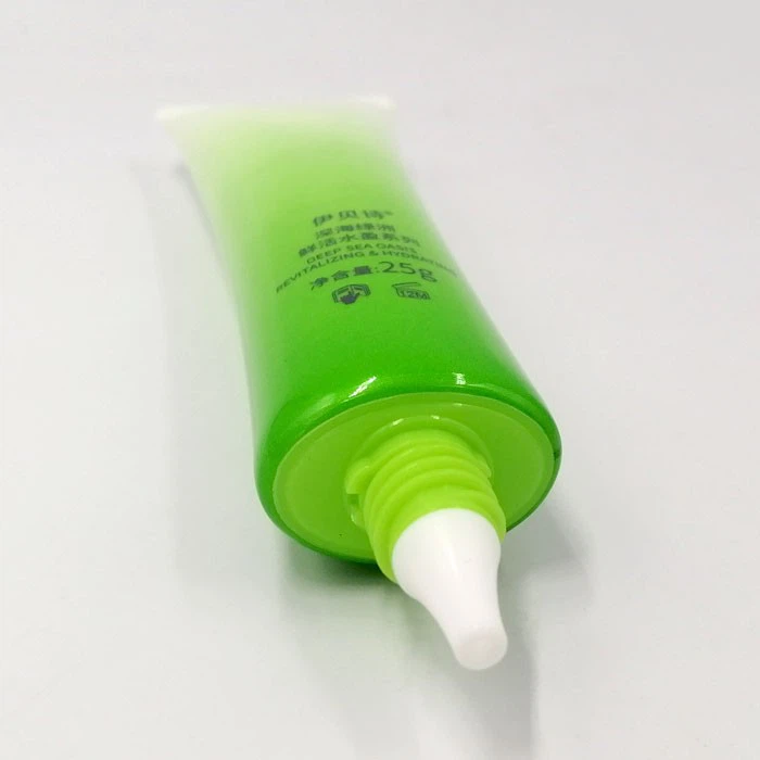 PE Long Tip Oval Cosmetic Tube Double Cap