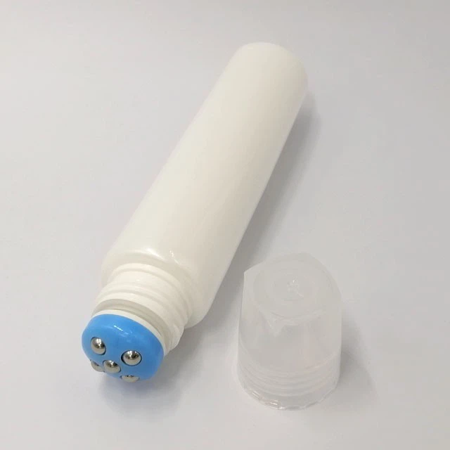 Plastic Massage Cream Tube With Roller Ball