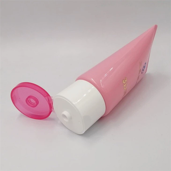Two Colors Flip Cap Soft Hand Cream PE Tube Hot Stamp