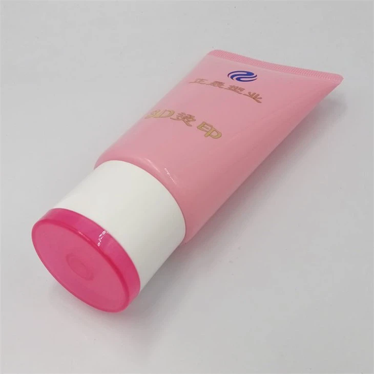 Two Colors Flip Cap Soft Hand Cream PE Tube Hot Stamp